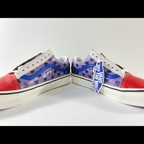 Vans Old Skool 36 DX Anaheim Factory Leather Checkerboard Sneakers - Picture 5 of 8